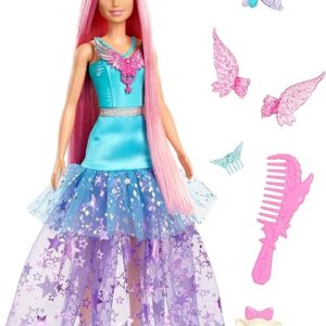 Barbie Doll with 2 Fantasy Pets & Dress